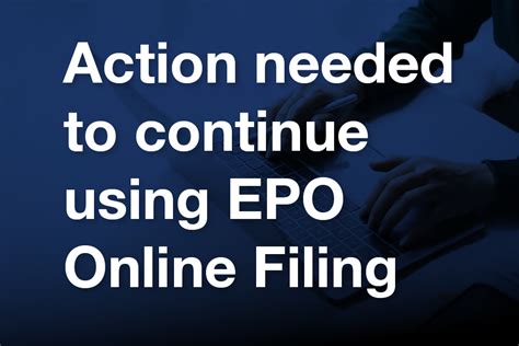 how to file epo online